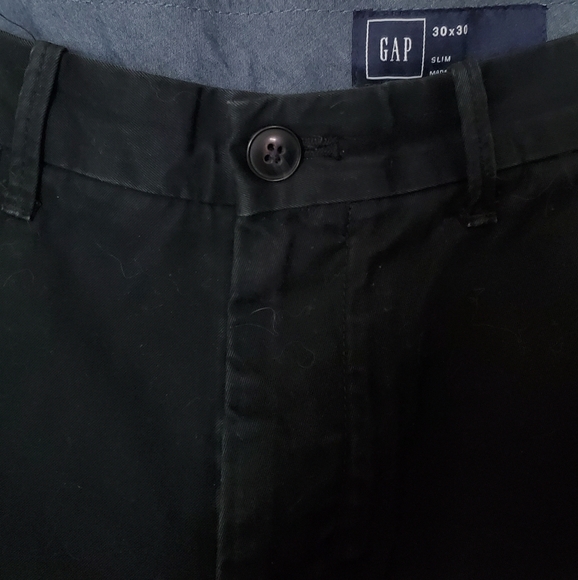 Gap Modern Khakis in Slim Fit Black Slacks - Picture 4 of 5